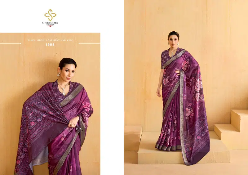 Alice By Shubh Shree Tusser Silk Designer Sarees Wholesalers In Delhi